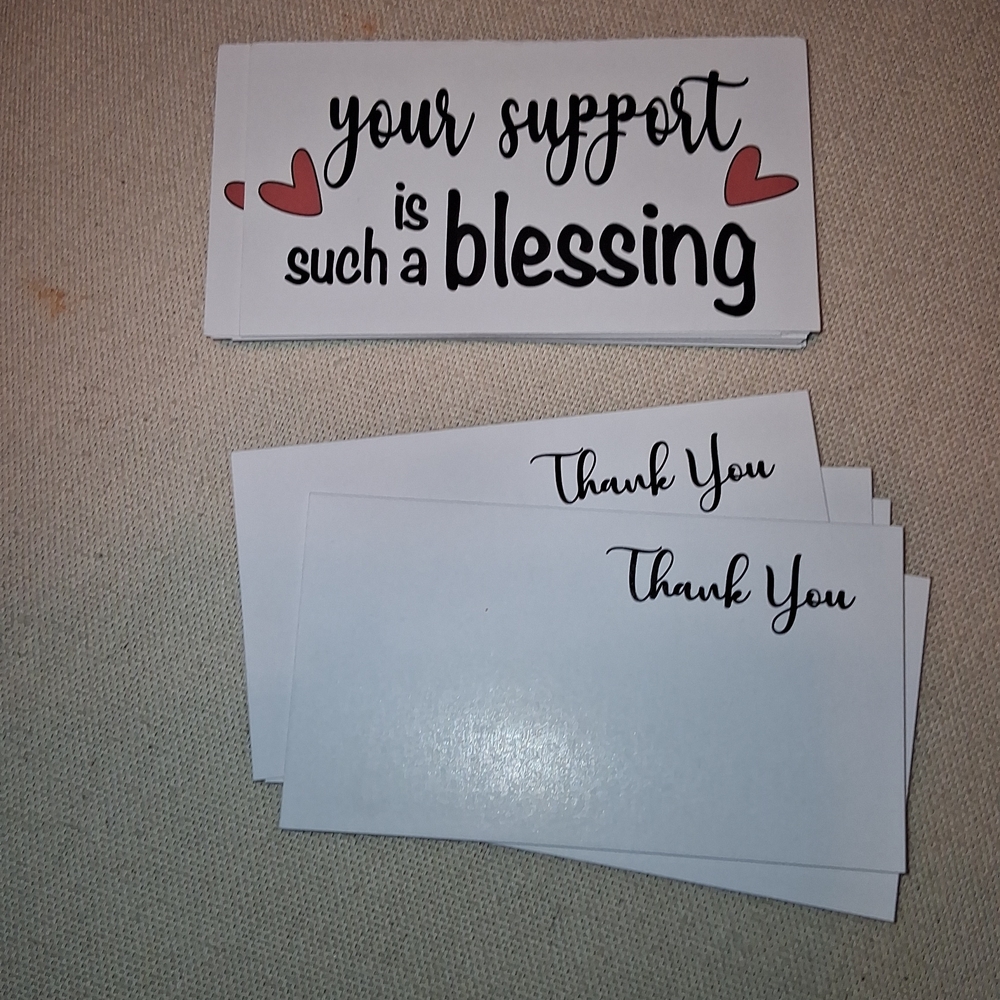 Thank You Cards with Heart Design